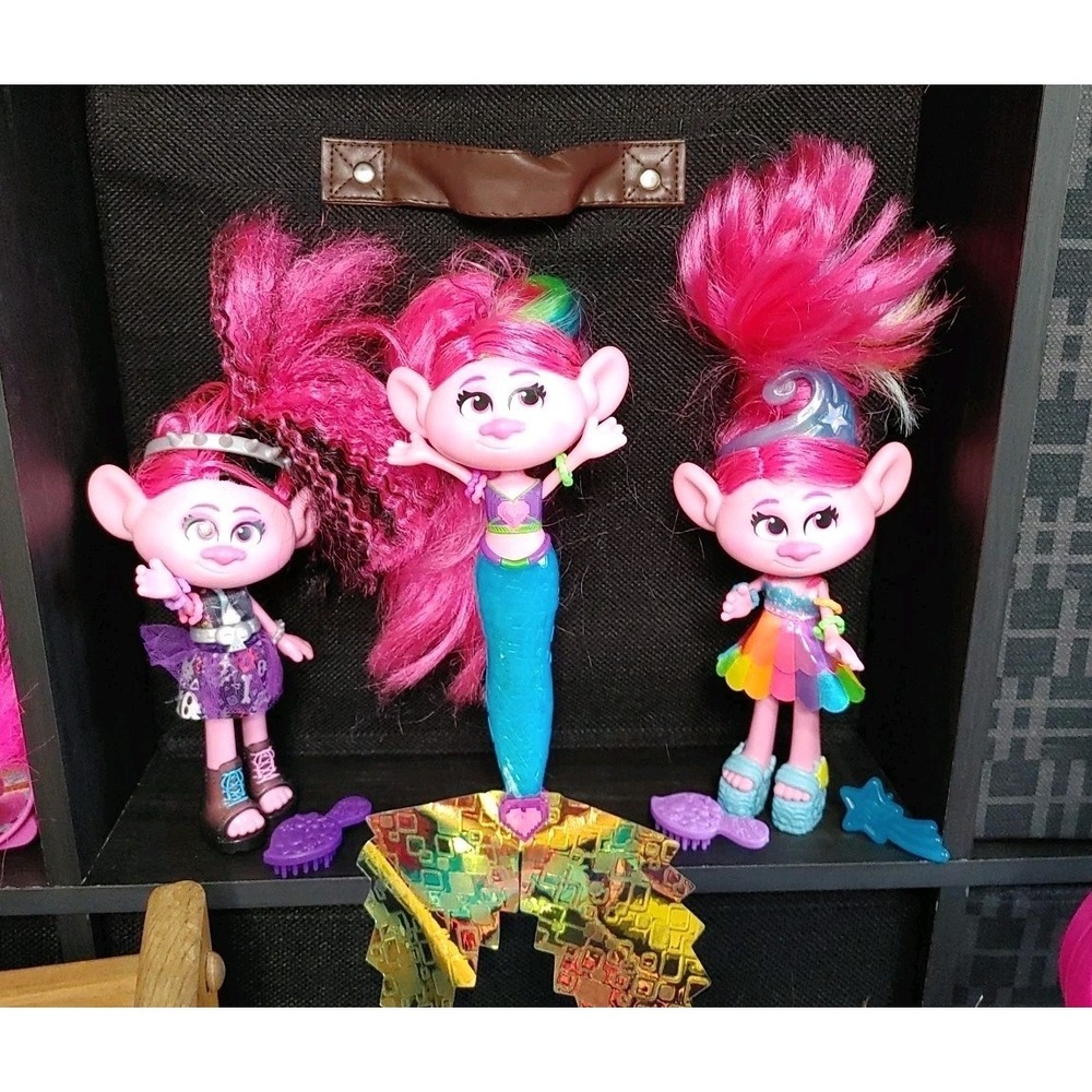 Large Lot Hasbro DreamWorks Trolls World Tour Playsets Figures Doll Toys Collect - Picture 3 of 6